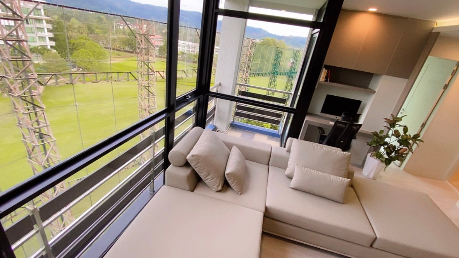 180 Degree unobstructed view of Phuket Country Club Golf Course from 6th floor balcony